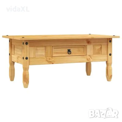 vidaXL Маса за кафе, бор, мексикански стил “Корона“, 100x55x44 cм(SKU:243736), снимка 1 - Маси - 48824884