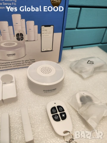 AGSHOME Безжична WiFi Алармена Система с 120dB Сирена и 5 Сензори, снимка 2 - Друга електроника - 50450182