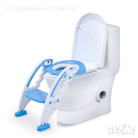 Детска седалка-адаптор за тоалетна чиния със стълба