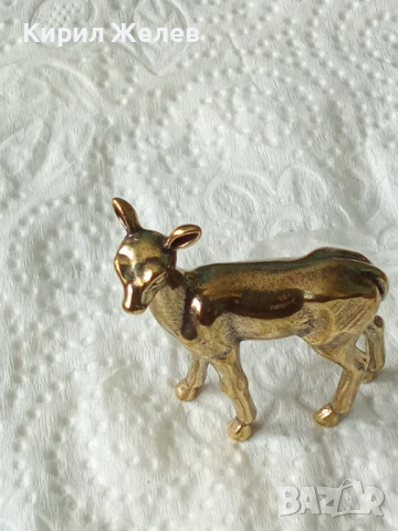 Бронзова фигурка на елен 44673, снимка 6 - Колекции - 54199155