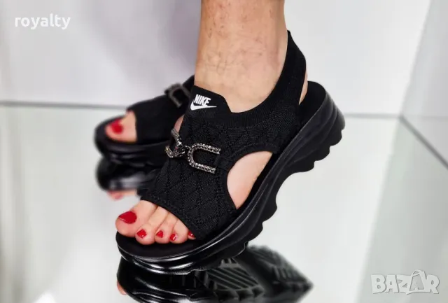 Nike черни дамски сандали , снимка 3 - Сандали - 50394322