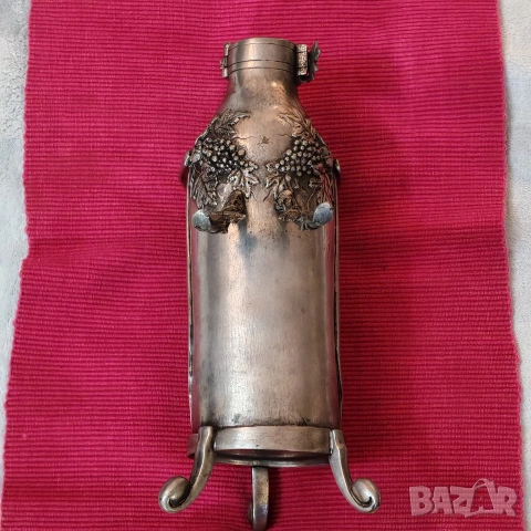 Винтидж калаена стойка за винена бутилка, Германия. , снимка 7 - Антикварни и старинни предмети - 53020275