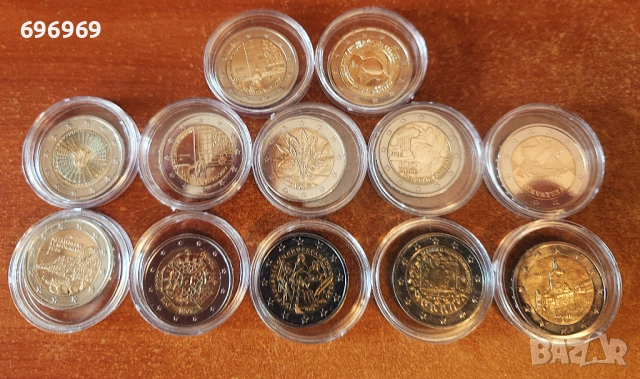 Лот от 12 монети с номинал 2 евро!