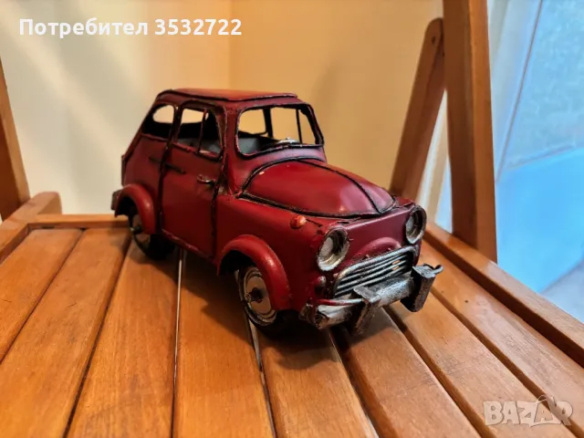 Ламаринена количка за декорация 