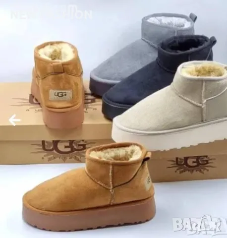 Дамски Велурени Топли Боти ✨UGG, снимка 1 - Дамски боти - 48877189