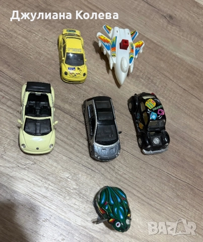 Обща цена-10лв. Колите и жабата са метални. Жабата не работи., снимка 2 - Колекции - 52440899