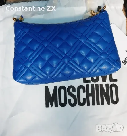 Дамска чанта през рамо LOVE MOSCHINO / синя, официална, елегантна, Москино/, снимка 2 - Чанти - 47449971