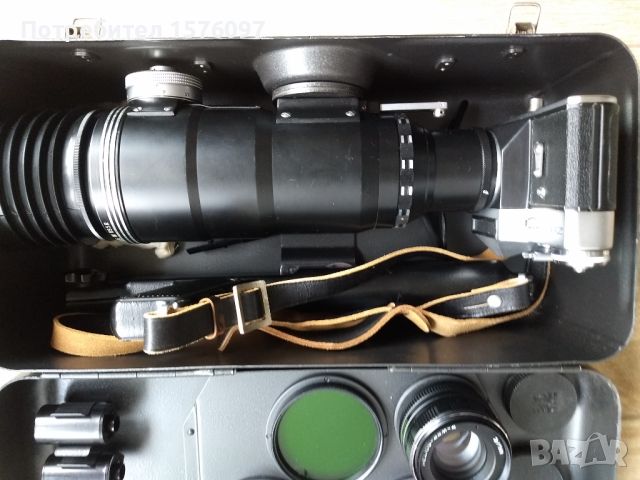 Фотоснайпер Zenit ЕS и обективи TAIR-3 PhS 300мм F4.5 и Helios 44М-4 и филм, снимка 2 - Фотоапарати - 45782759