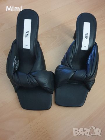  Zara Чехли на Ток, снимка 2 - Дамски обувки на ток - 45591520