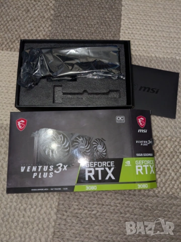 Видеокарта MSI RTX 3080 Ventus 3X Plus, снимка 3 - Видеокарти - 54151222