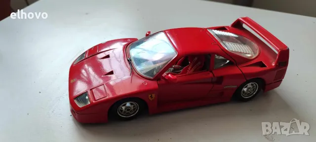 Метална количка Ferrari F40 (1987) Burago 1/24, снимка 4 - Колекции - 47140996