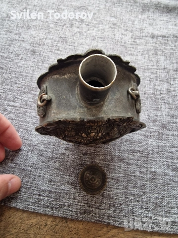 Антична руска месингова барутница , снимка 6 - Антикварни и старинни предмети - 53710272