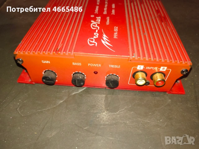 Авто Усилвател, Про Плюс PPA-502 , 100 вата, снимка 3 - Ресийвъри, усилватели, смесителни пултове - 53065904