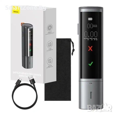 Дигитален Дрегер за алкохол BASEUS, снимка 6 - Друга електроника - 53057511
