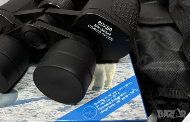 НОВ! Руски Бинокъл Baigish БПЦ5 80x80M, снимка 7 - Екипировка - 53629196