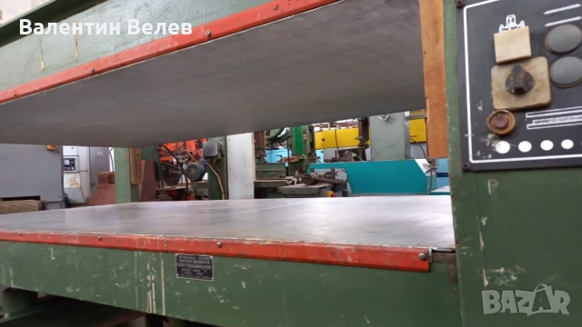 Топла преса за врати и фурнир с размери 2500мм. х 1300мм.затопляне на вода-ITALY