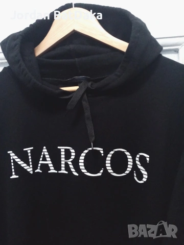 Мъжки черен суичър XXL#, снимка 2 - Суичъри - 53537825