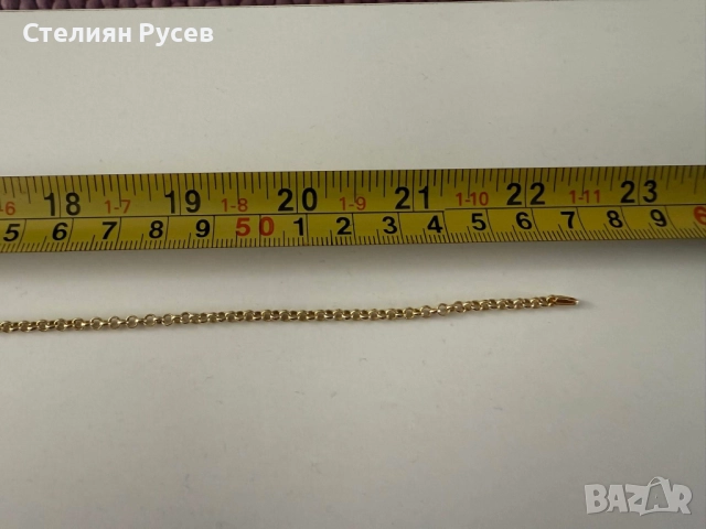 НОВ 8.78гр 57см златен ланец версаче / златно колие / синджир / ланец / злато / златен / GOLD 585 / , снимка 3 - Колиета, медальони, синджири - 52078361