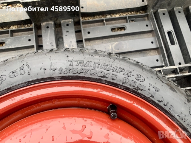 Оригинална патерица/резервна гума 15цола 4x100 за Honda Jazz,Mitsubishi Colt,Spacestar, снимка 7 - Гуми и джанти - 52472100