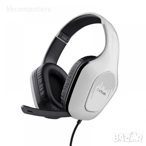 TRUST GXT415 Zirox Headset White Геймърски слушалки