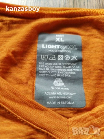 Aclima - Lightwool T-Shirt - Merino base layer - мъжка мерино тениска ХЛ, снимка 2 - Тениски - 50462575