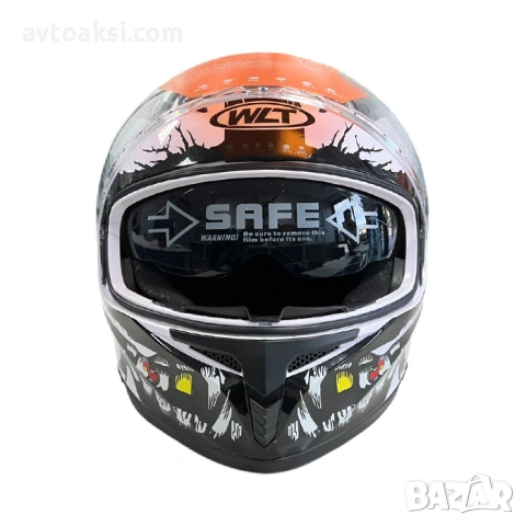 Каска за мотор шлем White- 108-13, снимка 6 - Аксесоари и консумативи - 54130749