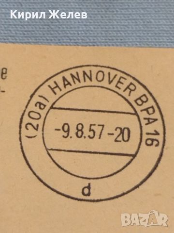 Стар пощенски плик с марки и печати Хановер Германия за КОЛЕКЦИЯ ДЕКОРАЦИЯ 46058, снимка 3 - Филателия - 46396477