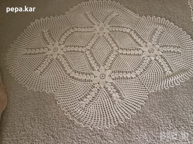 Декоративни покривки за маса,уникални,ръчно плетиво дантела, снимка 5 - Декорация за дома - 45820320