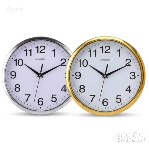 Безшумен Стенен Часовник с Плавен Ход. Дигитални Стенни Часовници.Рекламен Часовник с Ваше Лого