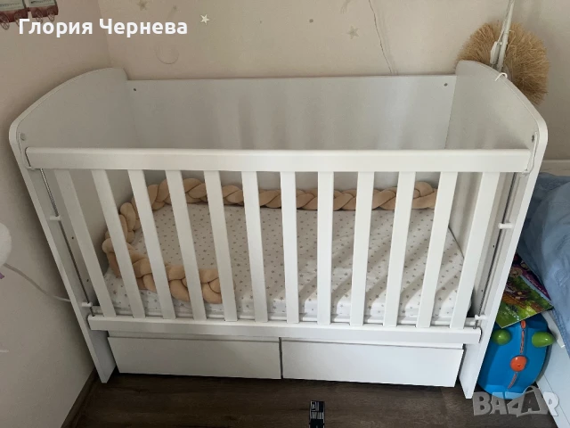 Бебешка кошара+матрак, снимка 1