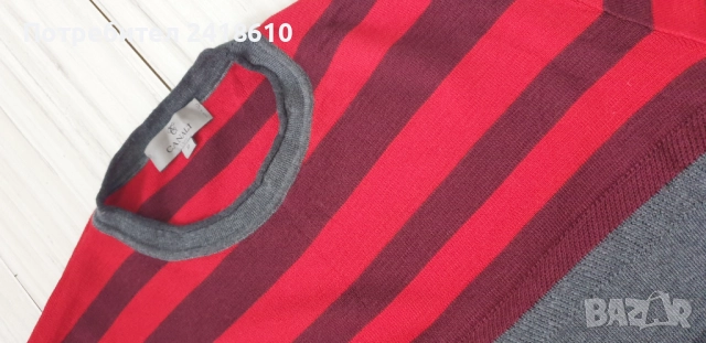 CANALI Made in Italy Merino / Wool / Mens Size M / L ОРИГИНАЛ! Мъжки Пуловер !, снимка 6 - Пуловери - 52294246