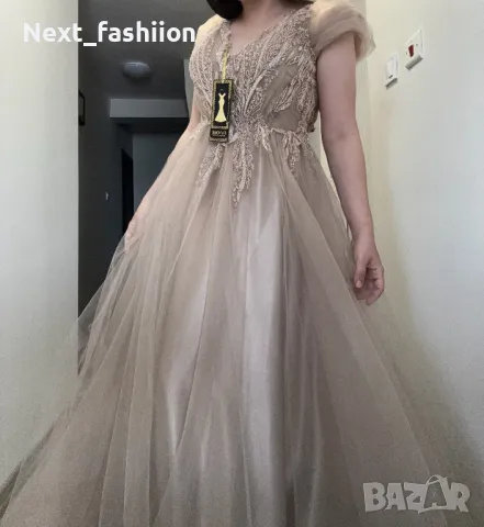 Официална дълга рокля тюл, снимка 3 - Рокли - 50019614