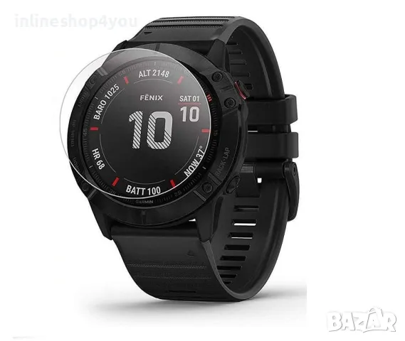 Стъклен Протектор за Часовник Garmin Fenix 6 | 6X | 6 Pro | Solar Sapphire, снимка 1 - Фолия, протектори - 46914446