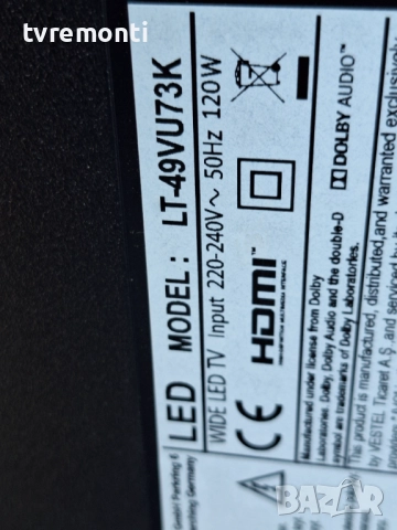 MAIN BOARD, 17MB130P,,за 49-инчов телевизор JVC​ Модел  LT-49VU73K​, с дисплей VES490QNDS-2D-U11, снимка 7 - Части и Платки - 52523574