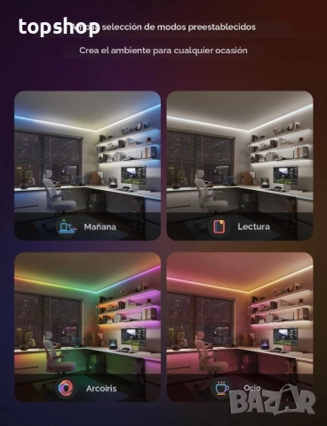 ЧИСТО НОВО Govee COB LED лента Pro, 3 метра LED светлини съвместими с Alexa, Google Assistant..., снимка 8 - Лед осветление - 51598442
