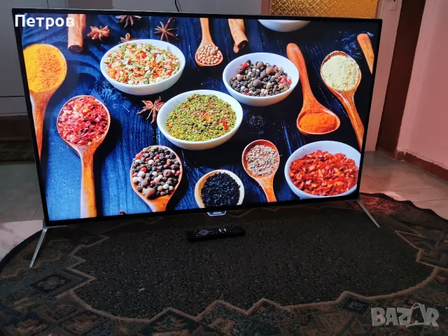  телевизор Philips 49PUS7100/12 ULTRA HD TV Android · 4K Ultra HD LED · Двустранен Ambilight · Диаго, снимка 2 - Телевизори - 47425575