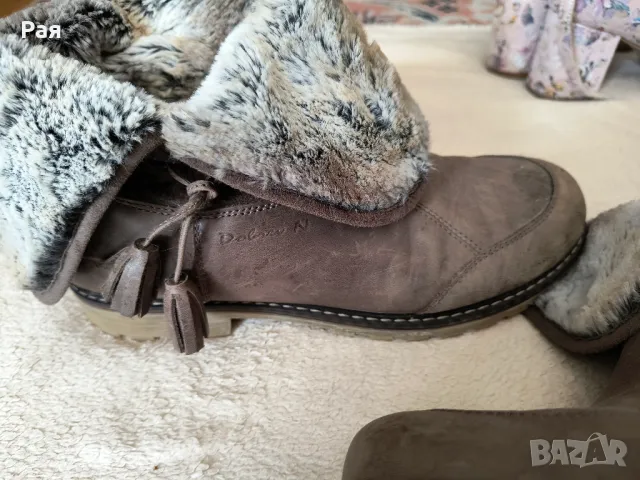 Дамски кожени  боти на комфортно ходило, снимка 11 - Дамски боти - 49300628