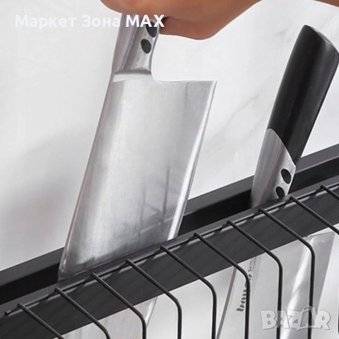 Модерен Двуетажен сушилник за съдове с поставка за дъска за рязане, снимка 3 - Други стоки за дома - 52865055