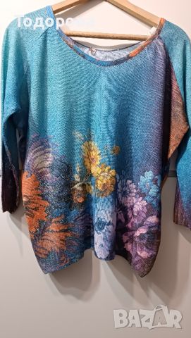 Нова цветна блуза , снимка 4 - Блузи с дълъг ръкав и пуловери - 45866095
