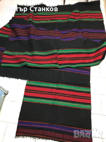 РЪЧНО ТЪКАНА ЧЕРГА вълна, снимка 4 - Пътеки - 54156440