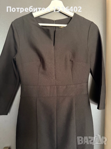 Черна офис рокля размер XS/S, снимка 3 - Рокли - 51794111