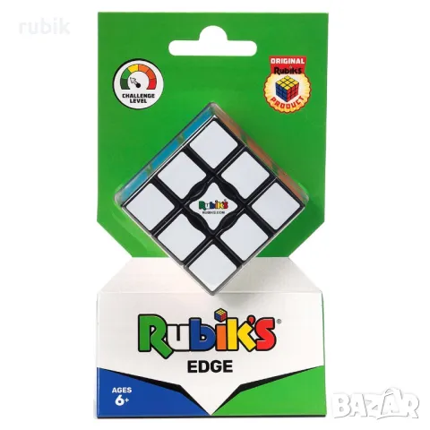 Оригинален магически пъзел Rubik's Edge 1x3x3 - С цветни пластини, снимка 6 - Игри и пъзели - 46999074