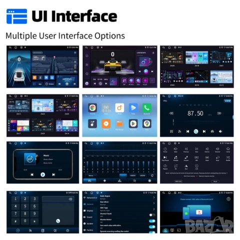 10” 2-DIN мултимедия с Android 14, 4G/LTE, RDS, 6/128GB, CarPlay и AndroidAuto , снимка 8 - Аксесоари и консумативи - 52431679