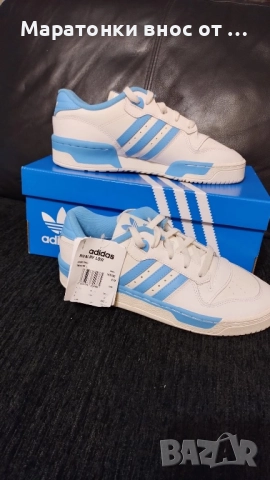 Adidas Оригинални маратонки кожени внос от Великобритания номер 38,5, снимка 2 - Детски маратонки - 52077650