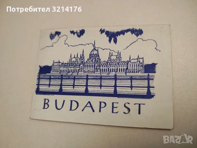 Original Vintage Foto Budapest, Leporello mit 10 Fotos