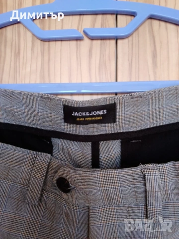 Мъжки панталон JACK & JONES slim fit elastan, снимка 2 - Панталони - 53658640