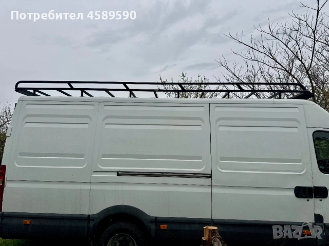 Багажник UGEFA + стълба за бус Iveco Daily MAXXII база, снимка 4 - Части - 54272082