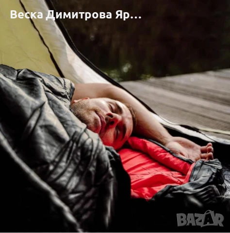 Лек летен спален чувал Living & Garden в син и червен цвят, снимка 6 - Спално бельо - 51067825