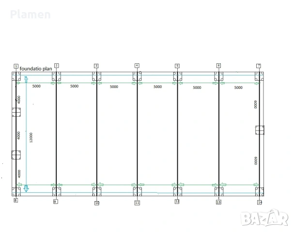 Метално хале - ригел - метална конструкция 12х30м, снимка 2 - Индустриална техника - 54059894