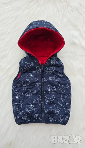 Детски елек с две лица 9-12 месеца, снимка 6 - Бебешки якета и елеци - 49702773